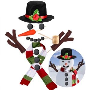 16 Piece Set Snow Man Kit nib